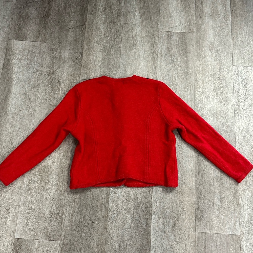 Red Wool Pendleton Button Up Coat - image 2